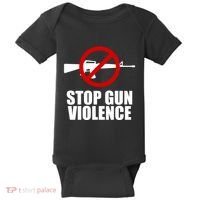 Stop Gun Violence Anti Guns Baby Bodysuit thumb 0
