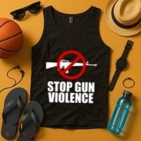 Stop Gun Violence Anti Guns Tank Top thumb 4