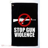 Stop Gun Violence Anti Guns Golf Towel thumb 0