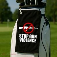 Stop Gun Violence Anti Guns Golf Towel thumb 2