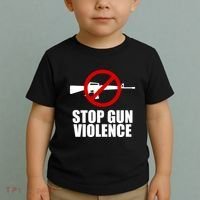 Stop Gun Violence Anti Guns Toddler T-Shirt thumb 2