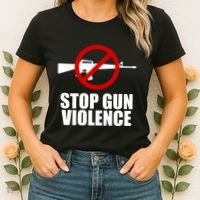 Stop Gun Violence Anti Guns Women's T-Shirt thumb 2
