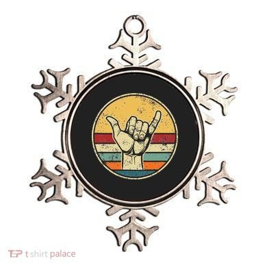 Shaka Good Vibes Hang Loose Surfing Beach Apparel Design Ornament