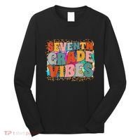 Seventh Grade Vibes 7th Grade Team Retro 1st Day Of School Long Sleeve Shirt thumb 0