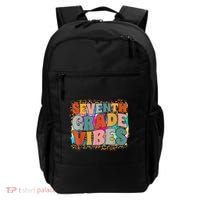 Seventh Grade Vibes 7th Grade Team Retro 1st Day Of School Backpack thumb 0