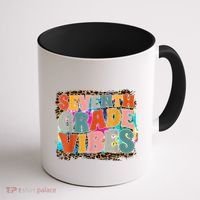 Seventh Grade Vibes 7th Grade Team Retro 1st Day Of School Coffee Mug thumb 1