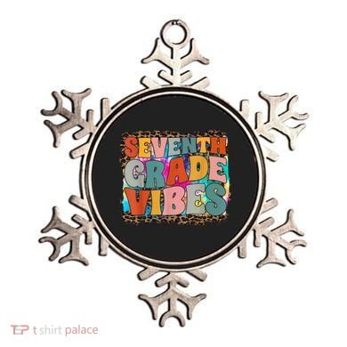 Seventh Grade Vibes 7th Grade Team Retro 1st Day Of School Ornament