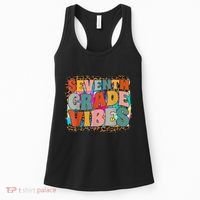 Seventh Grade Vibes 7th Grade Team Retro 1st Day Of School Women's Tank Top thumb 0