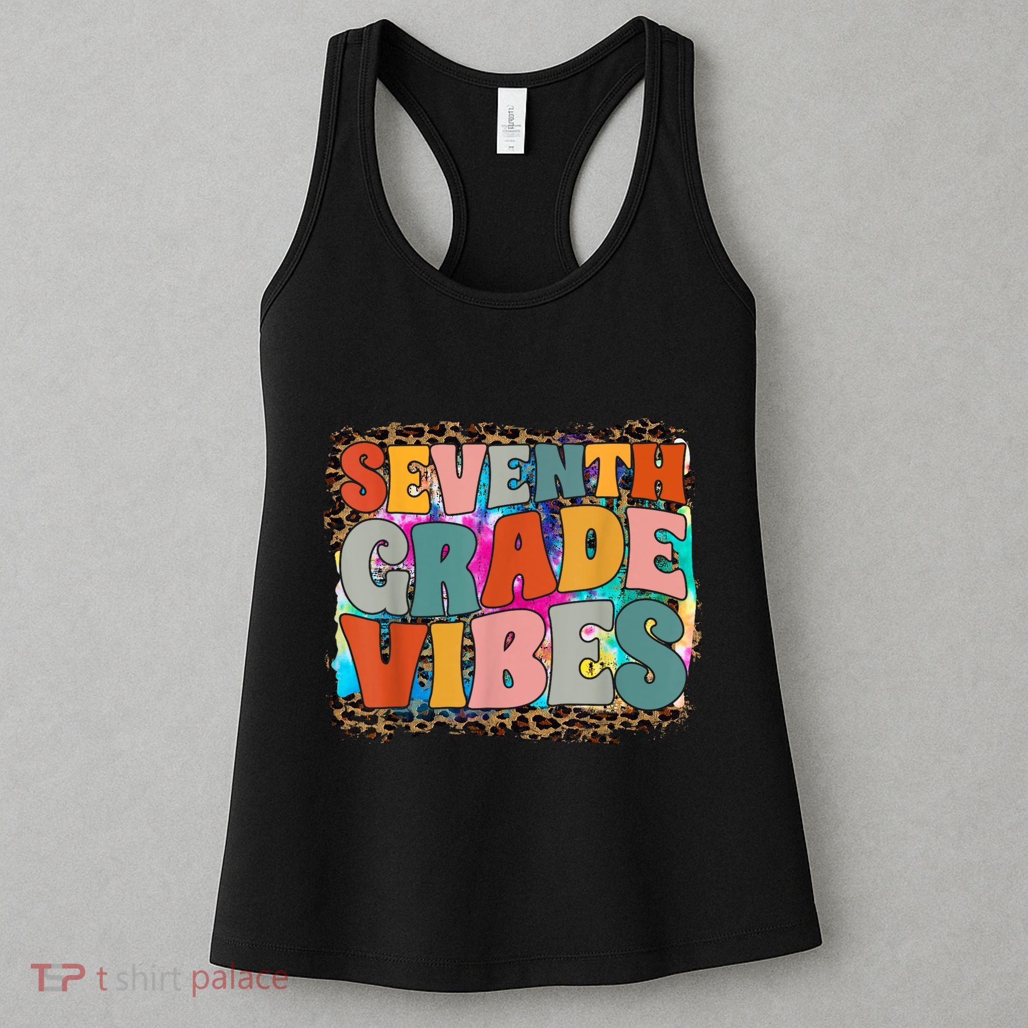 Seventh Grade Vibes 7th Grade Team Retro 1st Day Of School Women's Tank Top