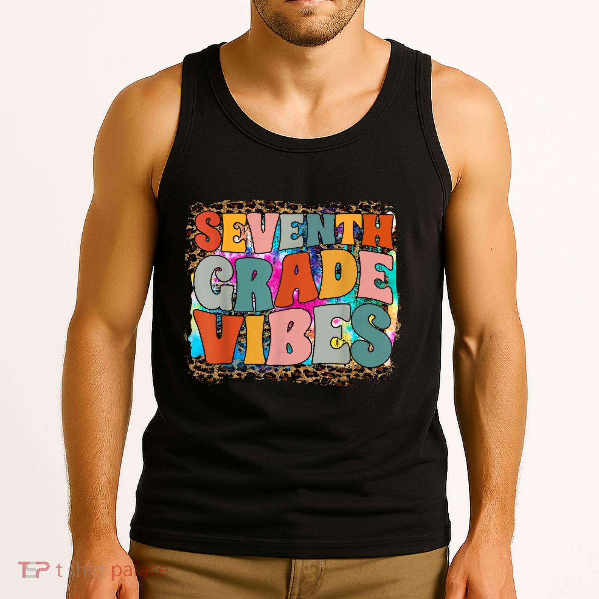 Seventh Grade Vibes 7th Grade Team Retro 1st Day Of School Tank Top