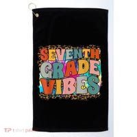 Seventh Grade Vibes 7th Grade Team Retro 1st Day Of School Golf Towel thumb 0