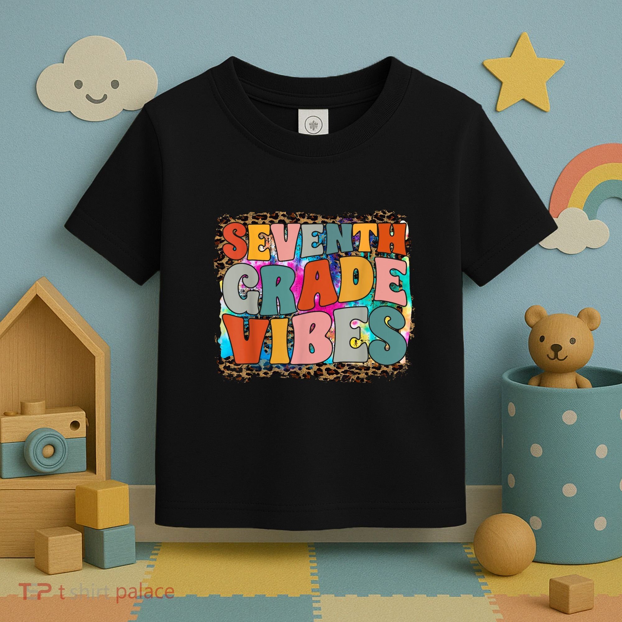 Seventh Grade Vibes 7th Grade Team Retro 1st Day Of School Toddler T-Shirt