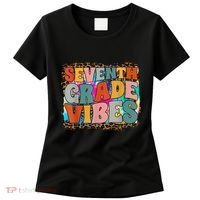 Seventh Grade Vibes 7th Grade Team Retro 1st Day Of School Women's T-Shirt thumb 0