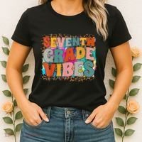 Seventh Grade Vibes 7th Grade Team Retro 1st Day Of School Women's T-Shirt thumb 2
