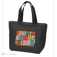 Seventh Grade Vibes 7th Grade Team Retro 1st Day Of School Tote Bag thumb 3