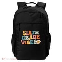 Sixth Grade Vibes 6th Grade Team Retro 1st Day Of School Backpack thumb 0