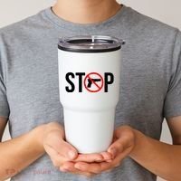 Stop Gun Violence Anti Guns Tumbler thumb 2