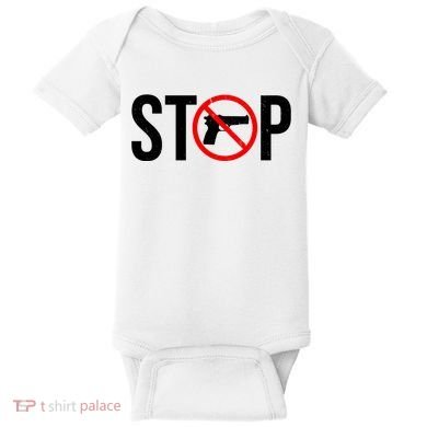 Stop Gun Violence Anti Guns Baby Bodysuit