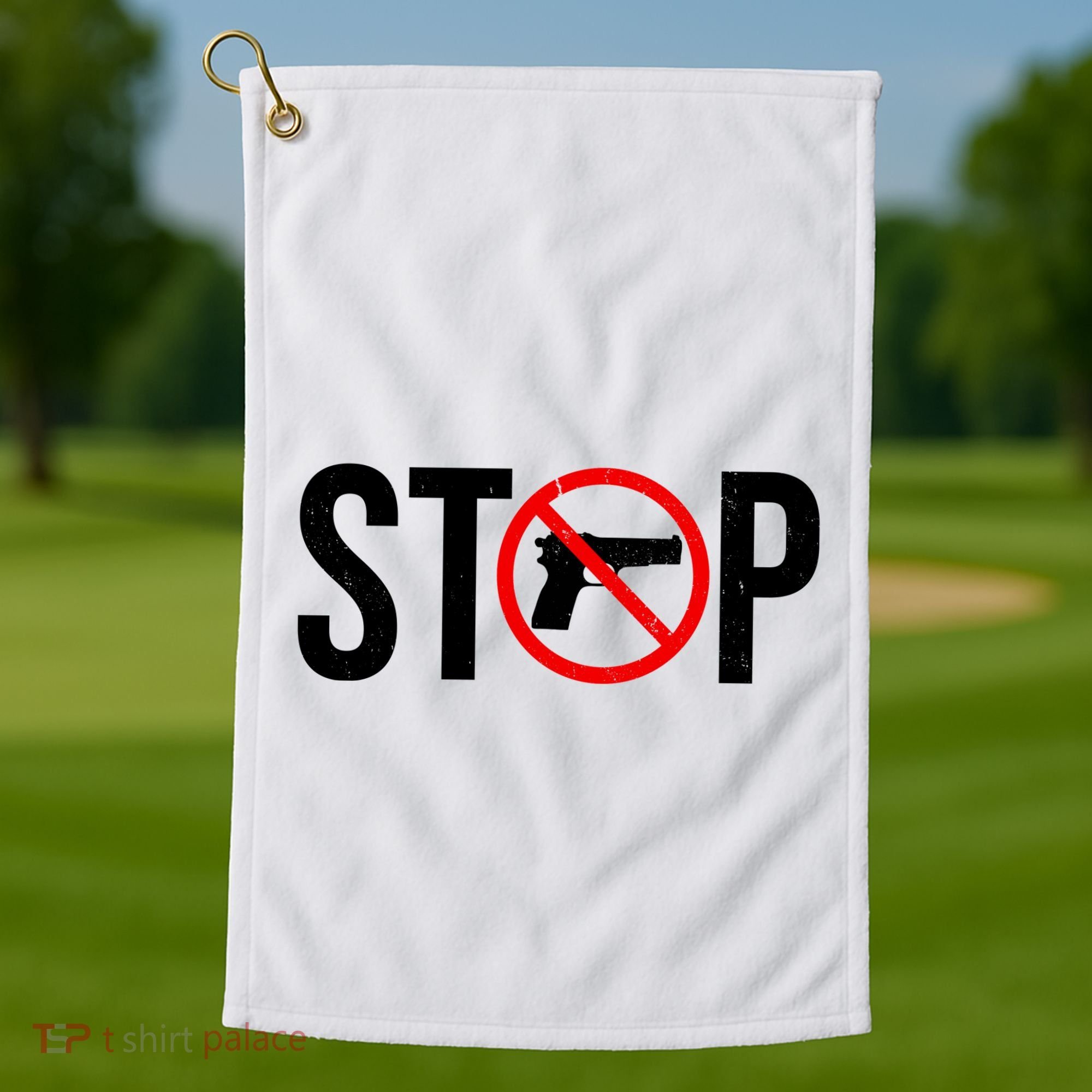 Stop Gun Violence Anti Guns Golf Towel
