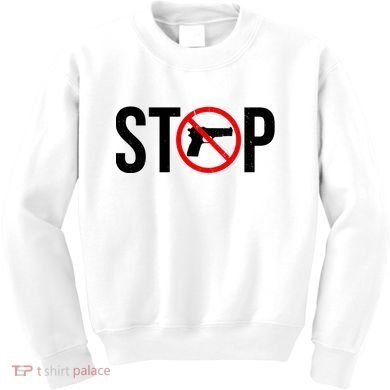 Stop Gun Violence Anti Guns Kids Sweatshirt