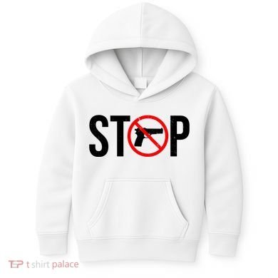 Stop Gun Violence Anti Guns Kids Hoodie