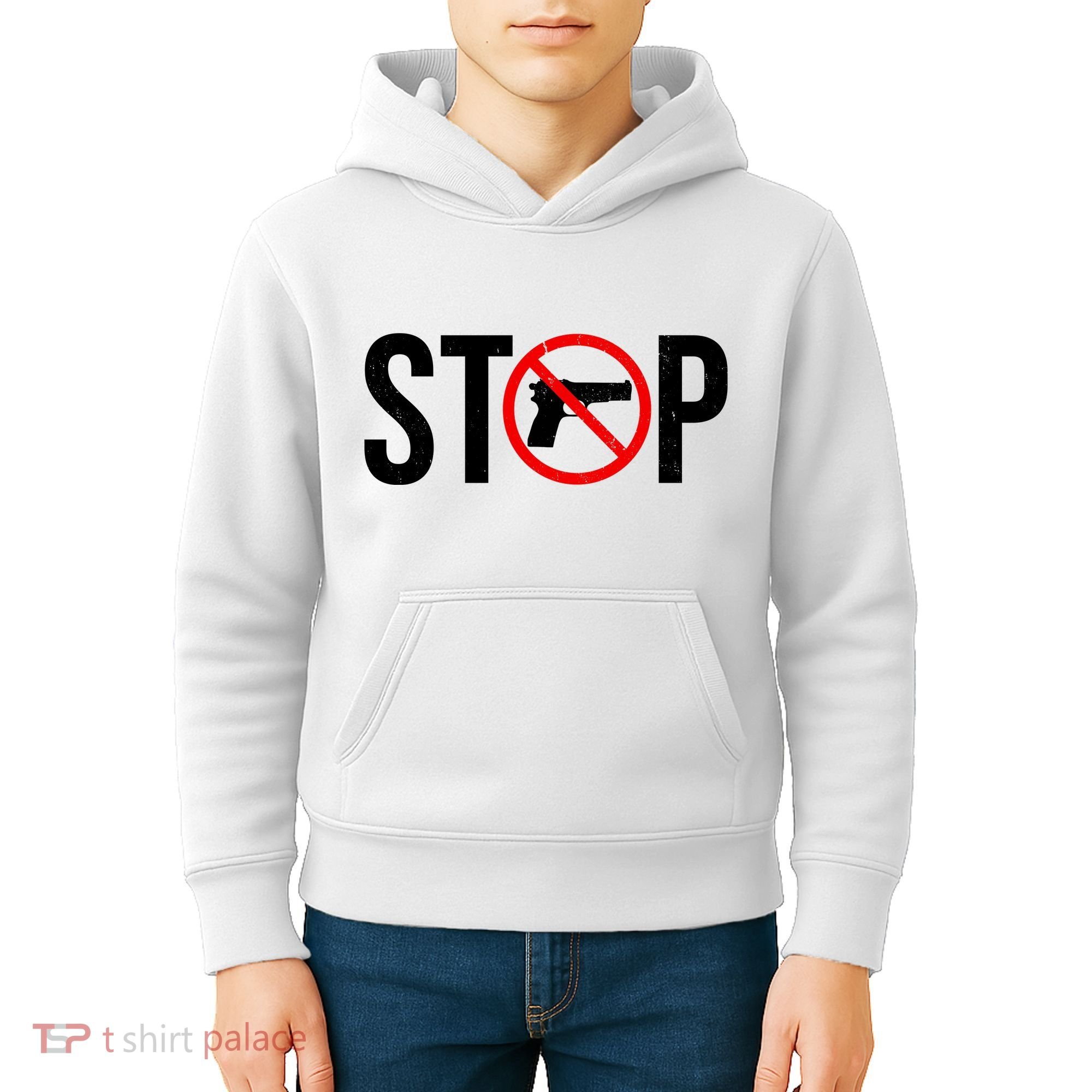 Stop Gun Violence Anti Guns Kids Hoodie
