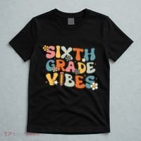 Sixth Grade Vibes Back To School Retro 6th Grade Teachers T-Shirt thumb 5