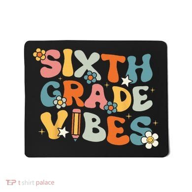 Sixth Grade Vibes Back To School Retro 6th Grade Teachers Mousepad