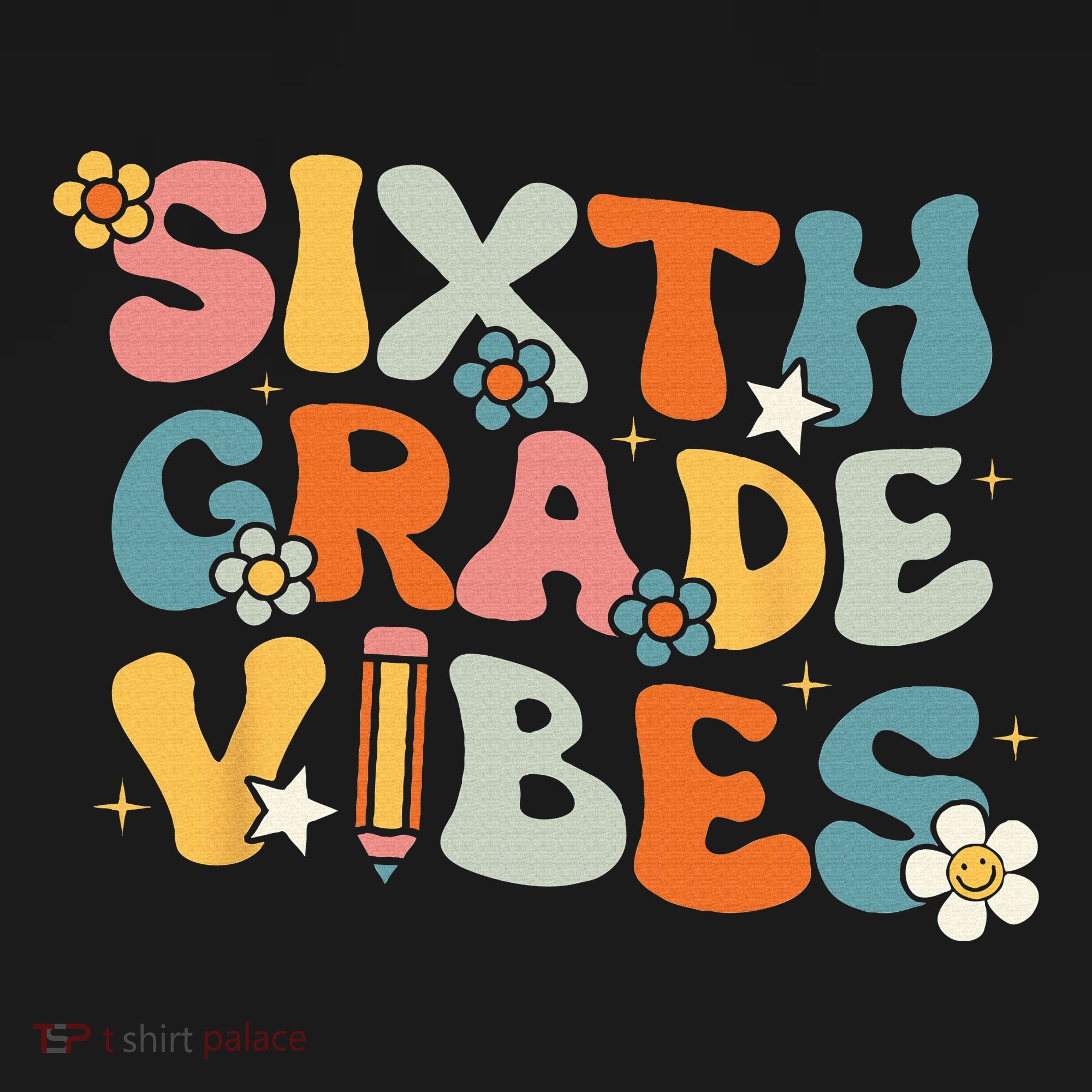 Sixth Grade Vibes Back To School Retro 6th Grade Teachers Women's Tank Top