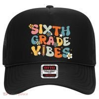 Sixth Grade Vibes Back To School Retro 6th Grade Teachers Hat thumb 0