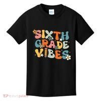 Sixth Grade Vibes Back To School Retro 6th Grade Teachers Kids T-Shirt thumb 0
