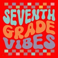 Seventh Grade Vibes Retro Groovy 7th Grade Back To School Gift Santa Hat thumb 1
