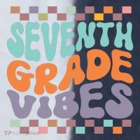Seventh Grade Vibes Retro Groovy 7th Grade Back To School Gift Sport-Tek Competitor United Soccer Jersey thumb 4