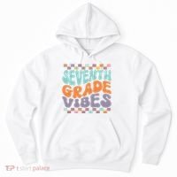 Seventh Grade Vibes Retro Groovy 7th Grade Back To School Gift Hoodie thumb 0