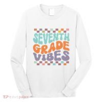Seventh Grade Vibes Retro Groovy 7th Grade Back To School Gift Long Sleeve Shirt thumb 0