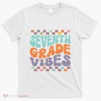 Seventh Grade Vibes Retro Groovy 7th Grade Back To School Gift T-Shirt thumb 0