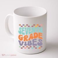 Seventh Grade Vibes Retro Groovy 7th Grade Back To School Gift Coffee Mug thumb 0