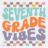 Seventh Grade Vibes Retro Groovy 7th Grade Back To School Gift Women's Hoodie thumb 2