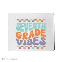 Seventh Grade Vibes Retro Groovy 7th Grade Back To School Gift Mousepad thumb 0