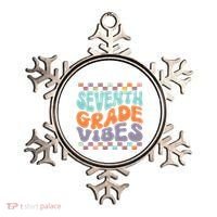 Seventh Grade Vibes Retro Groovy 7th Grade Back To School Gift Ornament thumb 0