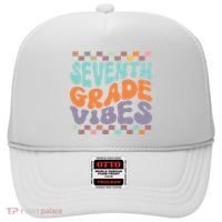 Seventh Grade Vibes Retro Groovy 7th Grade Back To School Gift Hat thumb 0