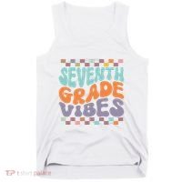 Seventh Grade Vibes Retro Groovy 7th Grade Back To School Gift Tank Top thumb 0