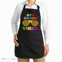 Sixth Grade Vibes First Day Of 6th Grade Kids Back To School Apron thumb 2