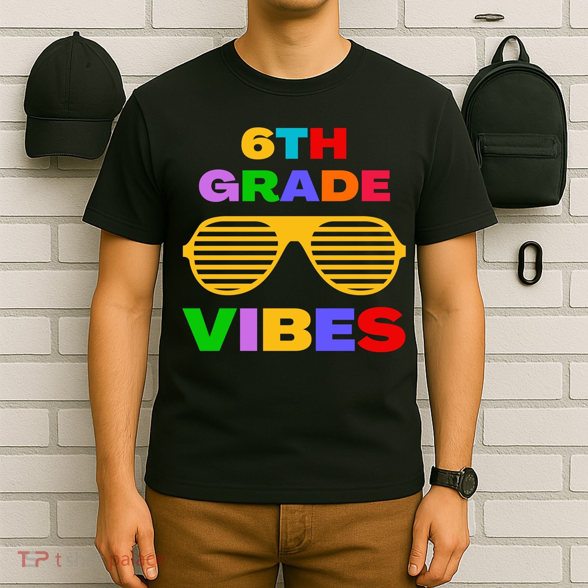 Sixth Grade Vibes First Day Of 6th Grade Kids Back To School T-Shirt
