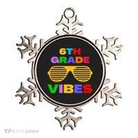 Sixth Grade Vibes First Day Of 6th Grade Kids Back To School Ornament thumb 0