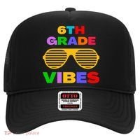 Sixth Grade Vibes First Day Of 6th Grade Kids Back To School Hat thumb 0
