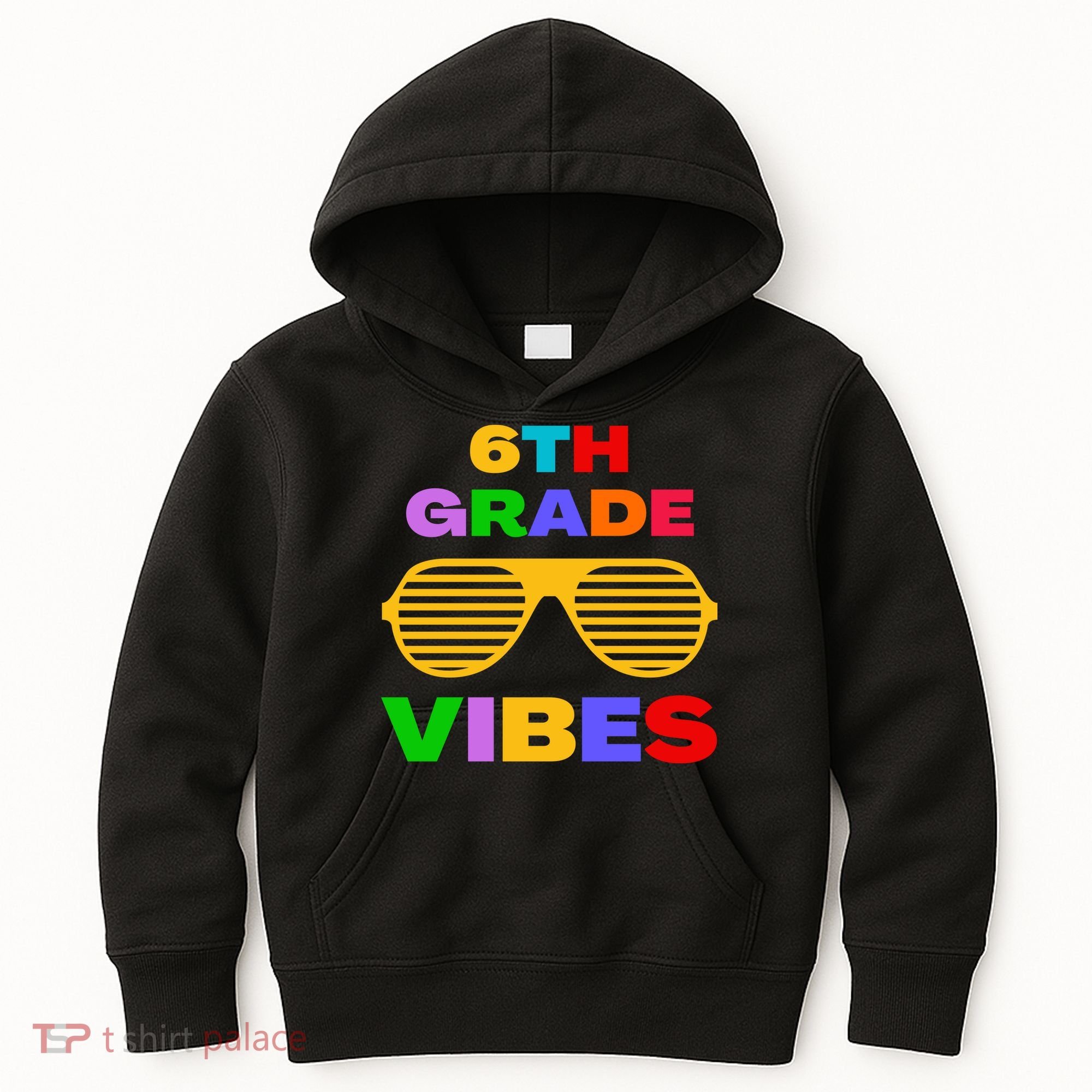 Sixth Grade Vibes First Day Of 6th Grade Kids Back To School Kids Hoodie