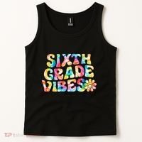 Sixth Grade Vibes 6th Grade Team Teachers Tank Top thumb 2