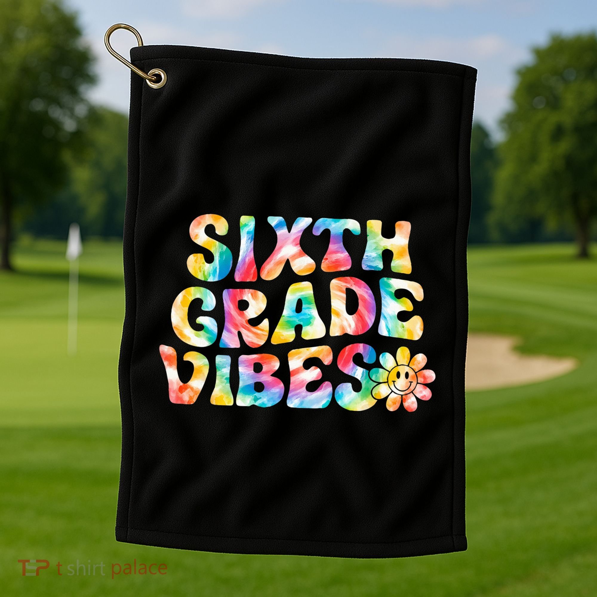 Sixth Grade Vibes 6th Grade Team Teachers Golf Towel