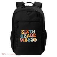 Sixth Grade Vibes 6th Grade Team Retro 1st Day Of School Backpack thumb 0